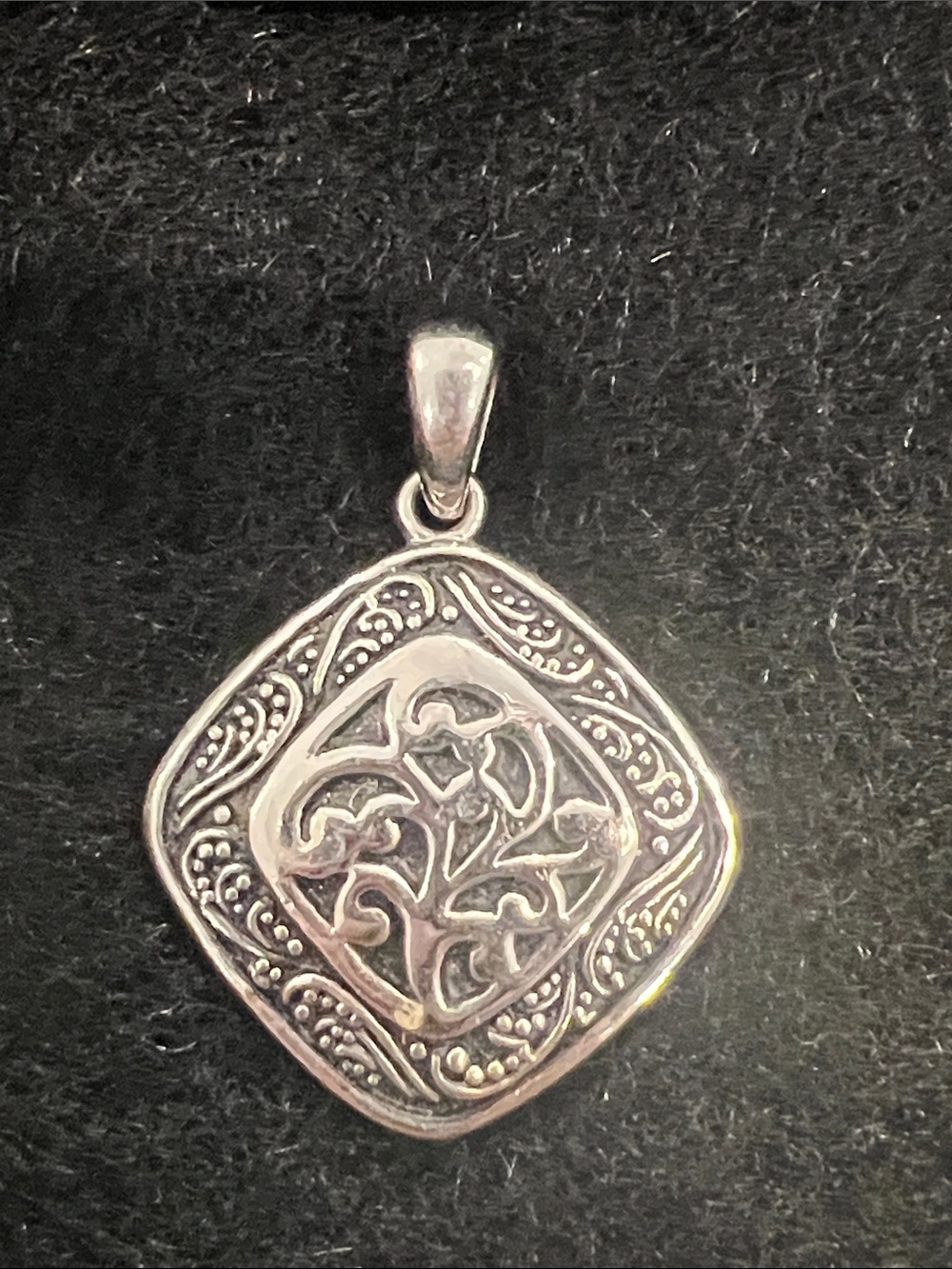Lia Sophia Slide (Bundle or each)— Multi-Gem, Silver Pendant, Denim Oval - Picture 5 of 10